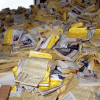 Used / old yellow pages waste paper